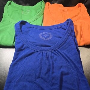 Cato Tee Shirts Bundle Of 3 . Size Xl‎ Blue Green Orange
